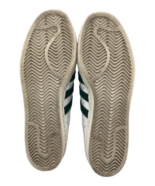 adidas（アディダス）adidas (アディダス) SUPER STAR 80s ローカットスニーカー グリーン×ホワイト サイズ:SIZE 27.5cmの古着・服飾アイテム