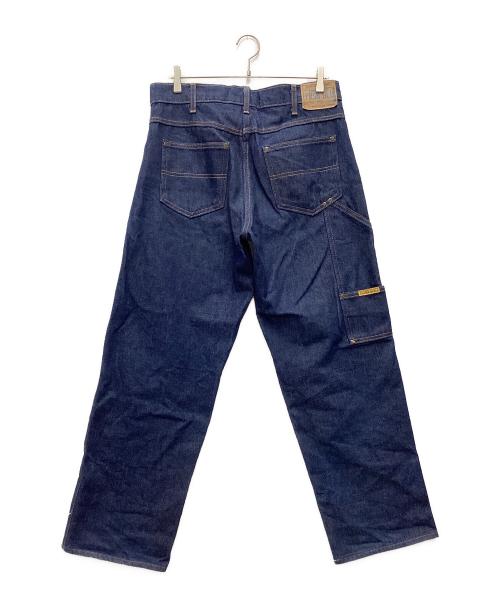 PRSN BLU（プリズンブルース）PRSN BLU (プリズンブルース) ダブルニーデニムパンツ MADE IN USA ネイビー サイズ:SIZE W34×L29の古着・服飾アイテム