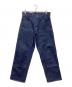 PRSN BLU（プリズンブルース）の古着「ダブルニーデニムパンツ MADE IN USA」｜ネイビー