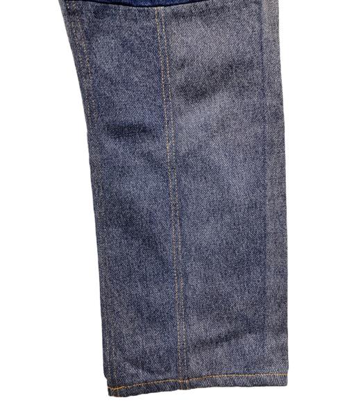 X-LARGE（エクストララージ）X-LARGE (エクストララージ) パッチワークデニムパンツ ブルー×ネイビー サイズ:SIZE 76cm (W30)の古着・服飾アイテム