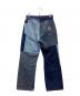 X-LARGE (エクストララージ) パッチワークデニムパンツ ブルー×ネイビー サイズ:SIZE 76cm (W30)：6000円