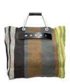 MARNIマルニ）の古着「ハンドバッグ マーケット」｜グリーン×グレー