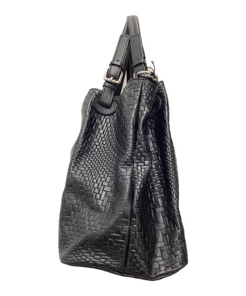 MODE FOURRURE（モードフルーレ）MODE FOURRURE (モードフルーレ) レザーハンドバッグ ブラックの古着・服飾アイテム