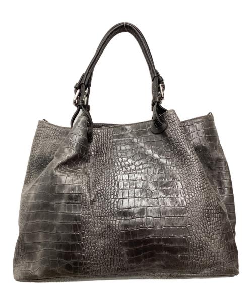 MODE FOURRURE（モードフルーレ）MODE FOURRURE (モードフルーレ) レザートートバッグ ブラックの古着・服飾アイテム