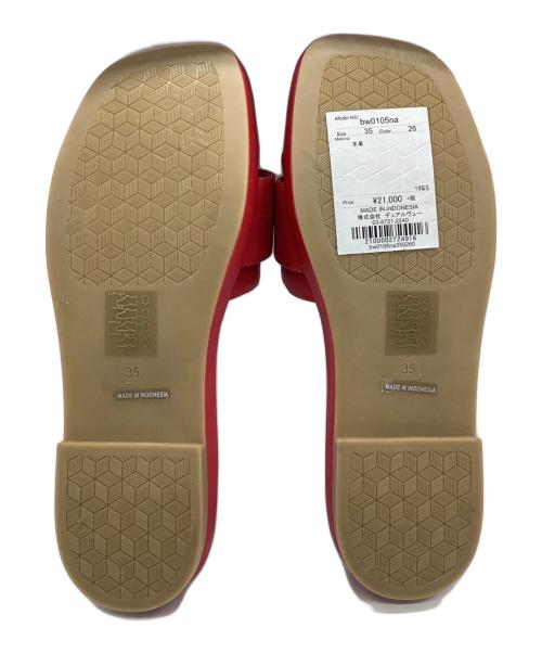 BRUNO PREMI（ブルーノプレミ）BRUNO PREMI (ブルーノプレミ) ラウンドバックルサンダル レッド サイズ:SIZE 35の古着・服飾アイテム