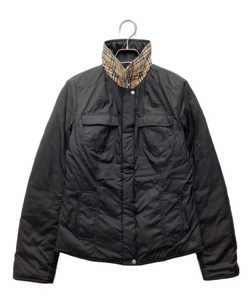 BURBERRY BLUE LABEL（バーバリーロンドンブルーレーベル）BURBERRY BLUE LABEL (バーバリーロンドンブルーレーベル) ジャケット ブラック サイズ:SIZE 38の古着・服飾アイテム