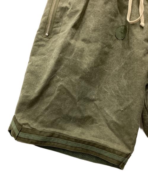 US ARMY（ユーエスアーミー）US ARMY (ユーエスアーミー) ハーフパンツ US軍 テント生地 再構築品 オリーブ サイズ:SIZE Freeの古着・服飾アイテム
