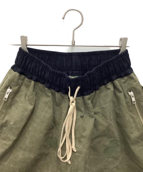 US ARMY（ユーエスアーミー）US ARMY (ユーエスアーミー) ハーフパンツ US軍 テント生地 再構築品 オリーブ サイズ:SIZE Freeの古着・服飾アイテム