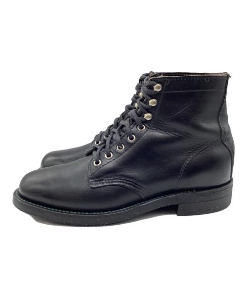 CHIPPEWA（チペワ）CHIPPEWA (チペワ) レースアップブーツ ビブラムソール ブラック サイズ:SIZE 25.7cmの古着・服飾アイテム