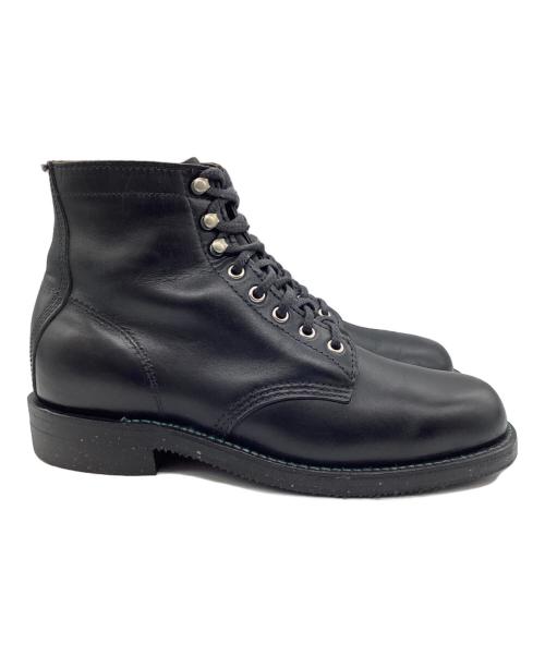 CHIPPEWA（チペワ）CHIPPEWA (チペワ) レースアップブーツ ビブラムソール ブラック サイズ:SIZE 25.7cmの古着・服飾アイテム
