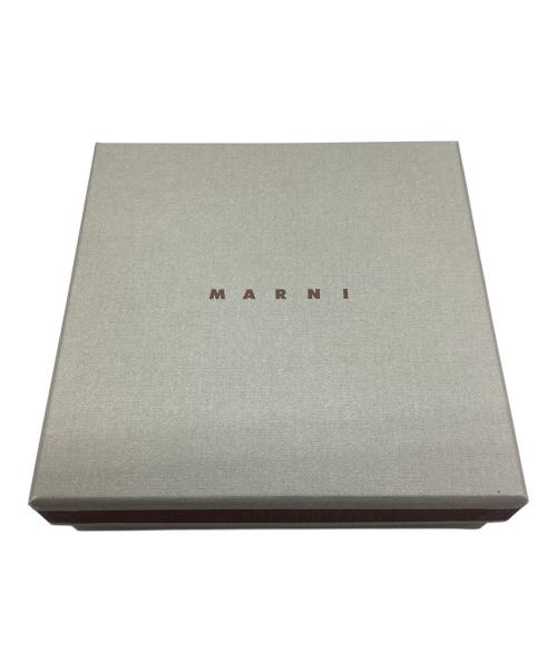 MARNI（マルニ）MARNI (マルニ) トランク バイフォールドウォレット 19SS ブラウン×レッドの古着・服飾アイテム
