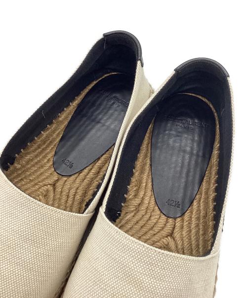 Saint Laurent Paris（サンローランパリ）Saint Laurent Paris (サンローランパリ) エスパドリーユ アイボリー サイズ:SIZE 42.5㎝の古着・服飾アイテム