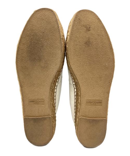 Saint Laurent Paris（サンローランパリ）Saint Laurent Paris (サンローランパリ) エスパドリーユ アイボリー サイズ:SIZE 42.5㎝の古着・服飾アイテム