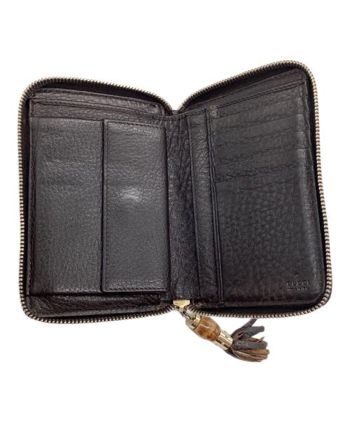 GUCCI（グッチ）GUCCI (グッチ) ラウンドジップウォレット GG ベージュ×ブラウンの古着・服飾アイテム