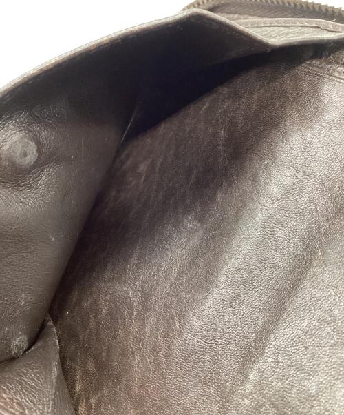 GUCCI（グッチ）GUCCI (グッチ) ラウンドジップウォレット GG ベージュ×ブラウンの古着・服飾アイテム