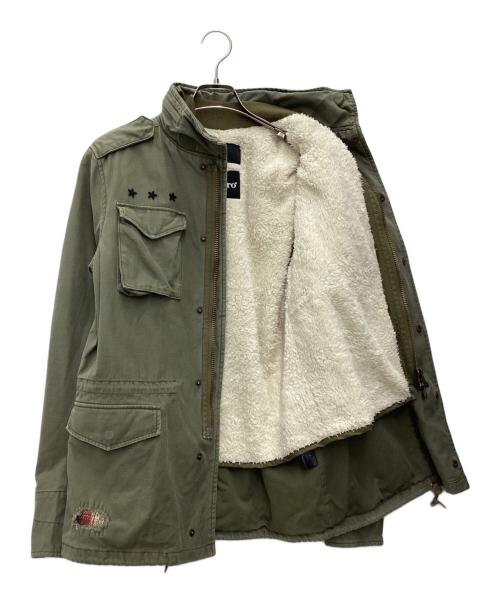 AKM（エーケーエム）AKM (エーケーエム) daboro (ダボロ) ライナー付ミリタリージャケット オリーブ サイズ:SIZE 3の古着・服飾アイテム