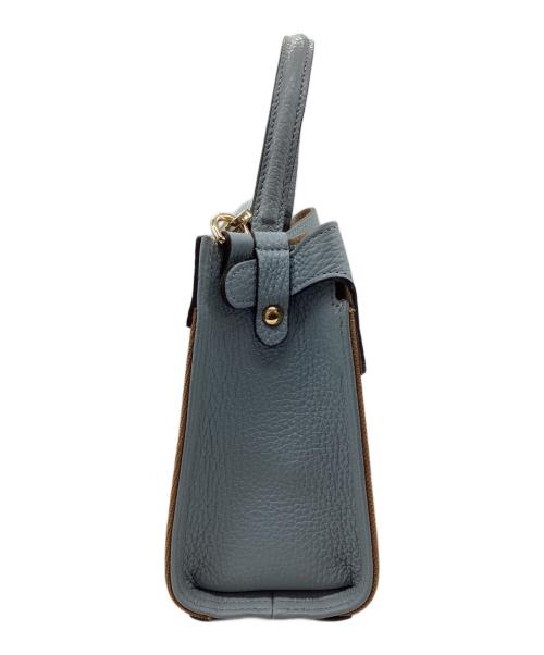 BARNEYS NEWYORK（バーニーズ・ニューヨーク）BARNEYS NEWYORK (バーニーズ・ニューヨーク) ショルダーバッグ ベージュ×スカイブルーの古着・服飾アイテム