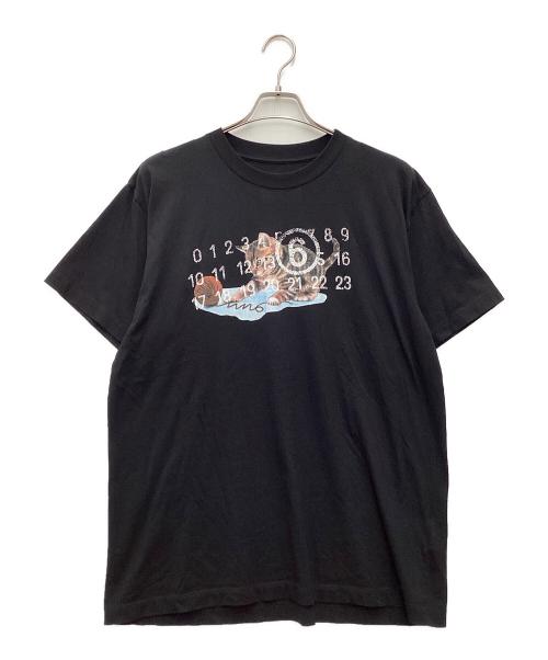 MM6 Maison Margiela（エムエムシックスメゾンマルジェラ）MM6 Maison Margiela (エムエムシックスメゾンマルジェラ) 半袖カットソー ブラック サイズ:SIZE Sの古着・服飾アイテム