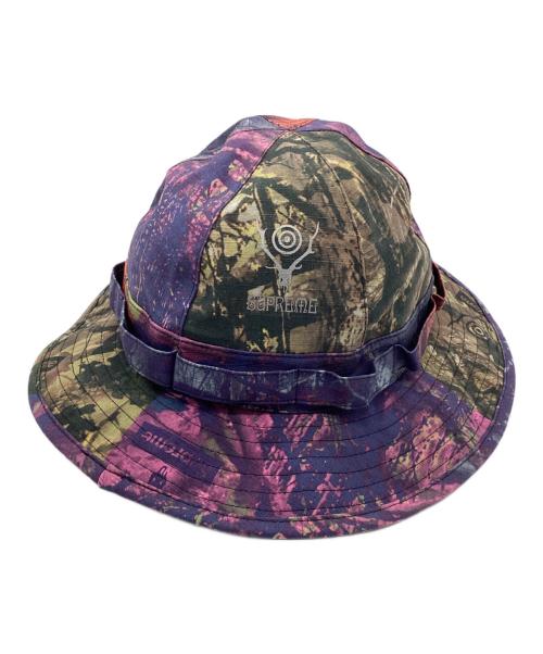 SUPREME（シュプリーム）Supreme (シュプリーム) south2 west8 (サウスツー ウエストエイト) ハット パープルの古着・服飾アイテム