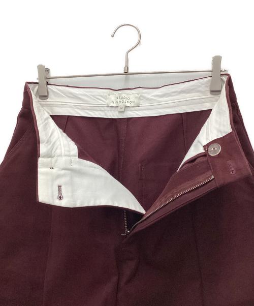 STUDIO NICHOLSON（スタジオ ニコルソン）STUDIO NICHOLSON (スタジオ ニコルソン) ストレートパンツ パープル サイズ:SIZE Mの古着・服飾アイテム