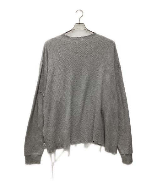 DAIRIKU（ダイリク）DAIRIKU (ダイリク) ダメージ加工ソフトサーマルTシャツ グレー サイズ:SIZE Mの古着・服飾アイテム