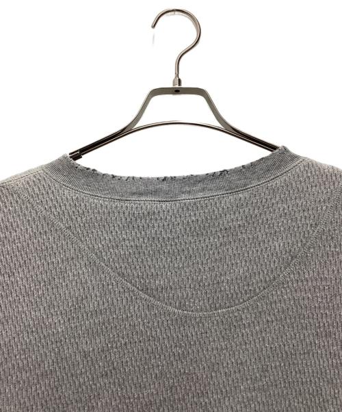 DAIRIKU（ダイリク）DAIRIKU (ダイリク) ダメージ加工ソフトサーマルTシャツ グレー サイズ:SIZE Mの古着・服飾アイテム