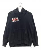 WIND AND SEA×GOD SELECTION XXXウィンダンシー×ゴッド セレクション トリプルエックス）の古着「プルオーバーパーカー」｜ブラック