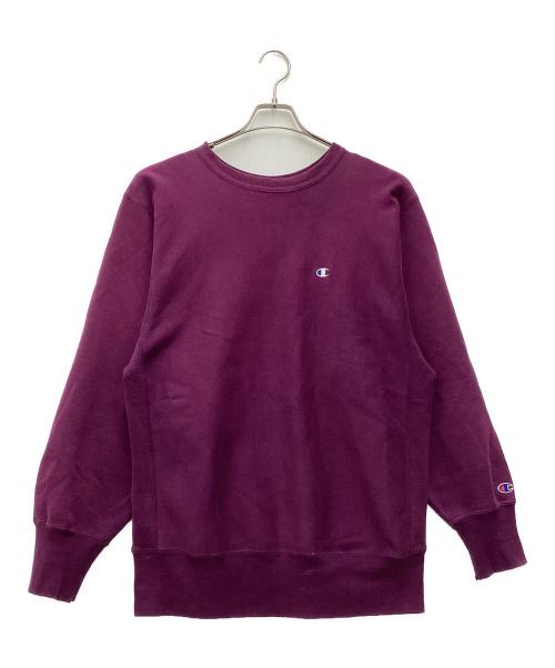 Champion（チャンピオン）Champion (チャンピオン) スウェット リバースウィーブ 	刺繍タグ 90’s パープル サイズ:SIZE XLの古着・服飾アイテム