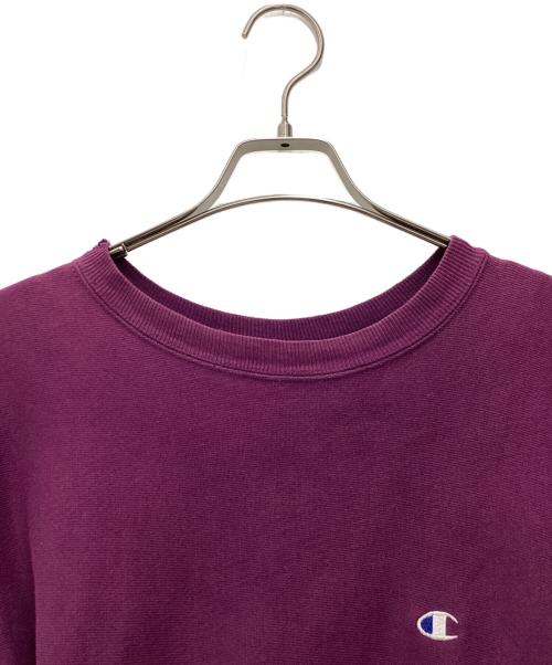 Champion（チャンピオン）Champion (チャンピオン) スウェット リバースウィーブ 	刺繍タグ 90’s パープル サイズ:SIZE XLの古着・服飾アイテム