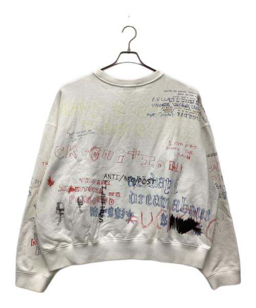 YEEZY SEASON5（イージーシーズン 5）Yeezy season5 (イージーシーズン 5) adidas (アディダス) デザインスウェット ホワイト サイズ:SIZE XLの古着・服飾アイテム