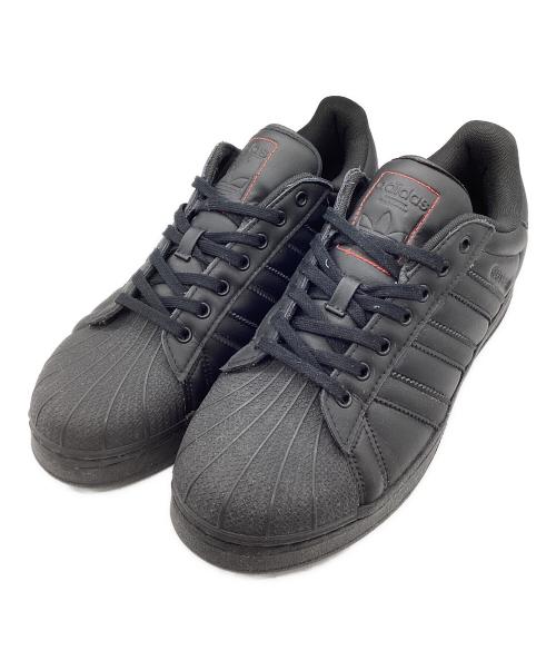 adidas（アディダス）adidas XLG atmos  SUPERSTAR XLG atmos COREBLACK/GOLDMETALLIC/RED（スーパースター エクストララージ アトモス） コアブラック サイズ:SIZE 27.5cmの古着・服飾アイテム