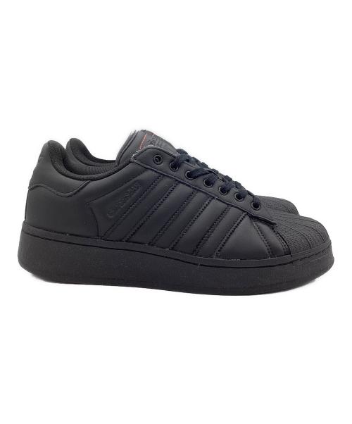 adidas（アディダス）adidas XLG atmos  SUPERSTAR XLG atmos COREBLACK/GOLDMETALLIC/RED（スーパースター エクストララージ アトモス） コアブラック サイズ:SIZE 27.5cmの古着・服飾アイテム