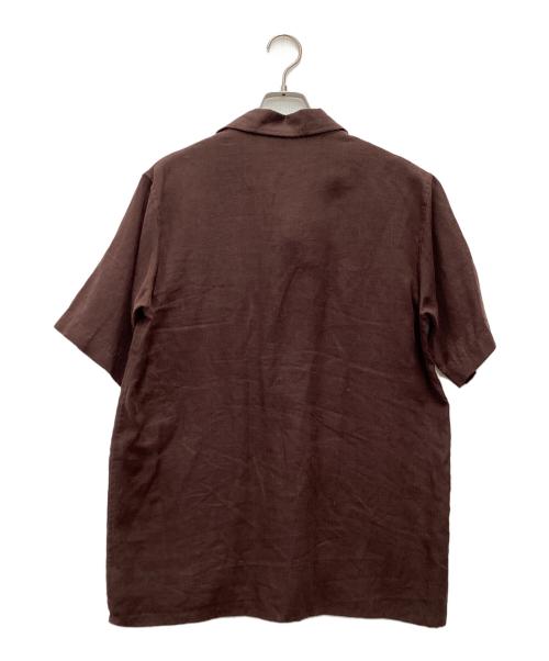DRESSTERIOR（ドレステリア）DRESSTERIOR (ドレステリア) オープンカラープエルトリコシャツ 半袖シャツ ブラウン サイズ:SIZE Mの古着・服飾アイテム