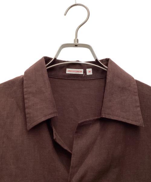 DRESSTERIOR（ドレステリア）DRESSTERIOR (ドレステリア) オープンカラープエルトリコシャツ 半袖シャツ ブラウン サイズ:SIZE Mの古着・服飾アイテム
