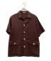 DRESSTERIOR（ドレステリア）の古着「オープンカラープエルトリコシャツ 半袖シャツ」｜ブラウン