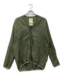 KIMURA×ALBINI（キムラ×アルビニ）の古着「Convertible Collar Shirt H/S 長袖シャツ」｜オリーブ