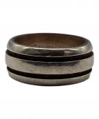 TIFFANY & Co.ティファニー）の古着「グルーブドリング シルバーリング 1995 14号」