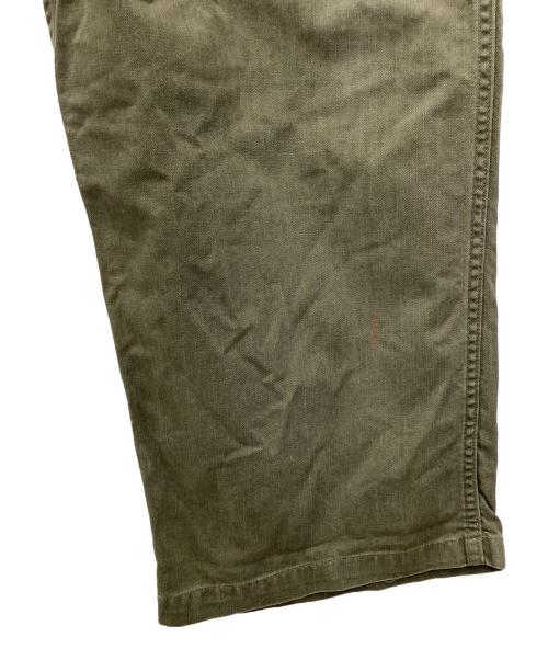 -（-）- (-) 独立13州スターボタン ベイカーパンツ 推定40’s後期 US Army ヘリボーン オリーブ サイズ:SIZE 不明の古着・服飾アイテム