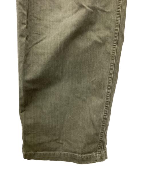 -（-）- (-) 独立13州スターボタン ベイカーパンツ 推定40’s後期 US Army ヘリボーン オリーブ サイズ:SIZE 不明の古着・服飾アイテム