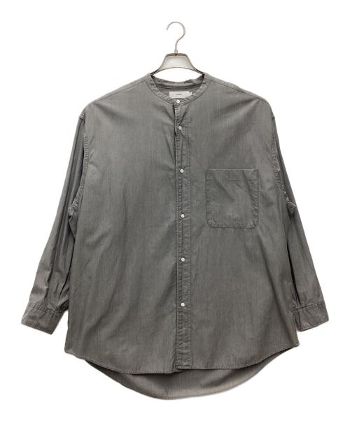 Graphpaper（グラフペーパー）Graphpaper (グラフペーパー) バンドカラーオーバーサイズシャツ グレー サイズ:SIZE Freeの古着・服飾アイテム
