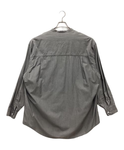 Graphpaper（グラフペーパー）Graphpaper (グラフペーパー) バンドカラーオーバーサイズシャツ グレー サイズ:SIZE Freeの古着・服飾アイテム