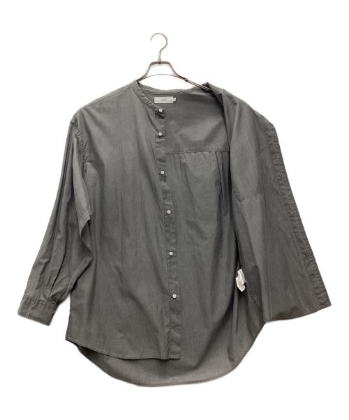 Graphpaper（グラフペーパー）Graphpaper (グラフペーパー) バンドカラーオーバーサイズシャツ グレー サイズ:SIZE Freeの古着・服飾アイテム