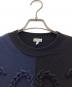 中古・古着 LOEWE (ロエベ) アナグラムエンブロイダリーニットセーター ネイビー×ブラック サイズ:SIZE S：54000円