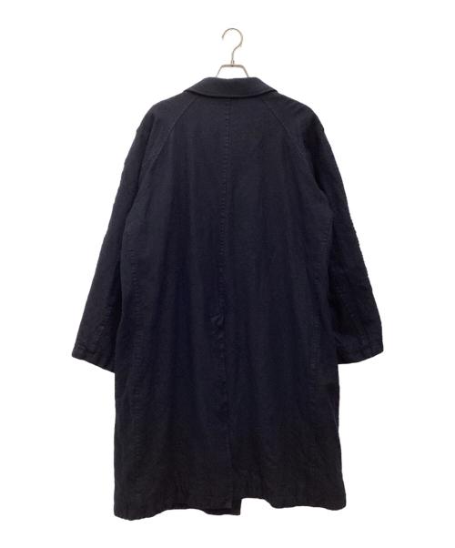 COMME des GARCONS（コムデギャルソン）COMME des GARCONS (コムデギャルソン) ウールサージ縮絨コートステンカラーコート ネイビー サイズ:SIZE Sの古着・服飾アイテム