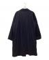 COMME des GARCONS (コムデギャルソン) ウールサージ縮絨コートステンカラーコート ネイビー サイズ:SIZE S：35000円