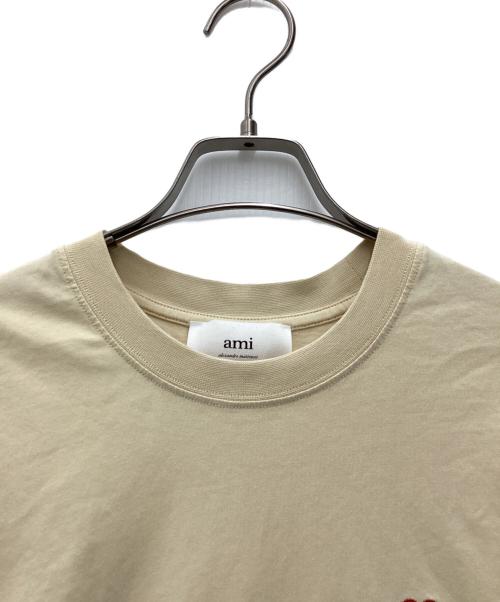 ami（アミ）ami (アミ) 半袖Tシャツ ベージュ サイズ:SIZE Mの古着・服飾アイテム