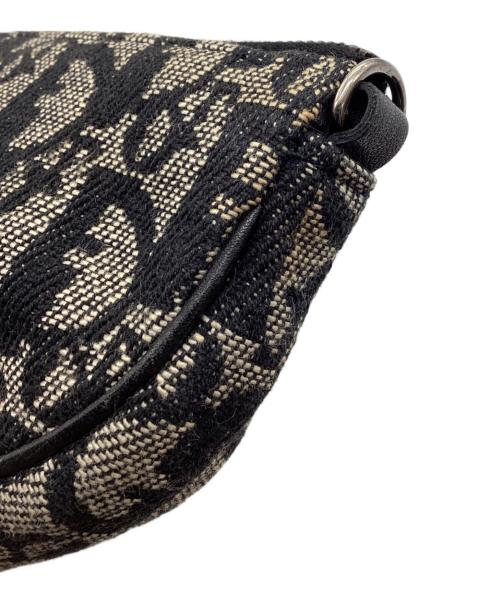 Christian Dior（クリスチャン ディオール）Christian Dior (クリスチャン ディオール) サドルバッグ トロッター ショルダーストラップ欠品 ネイビーの古着・服飾アイテム