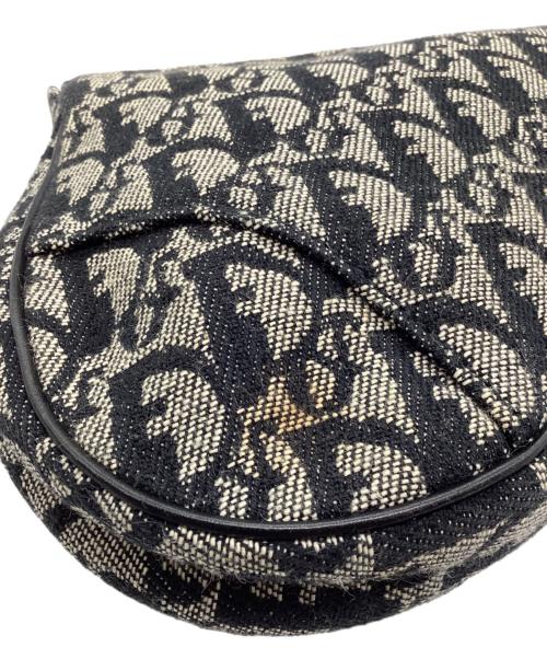 Christian Dior（クリスチャン ディオール）Christian Dior (クリスチャン ディオール) サドルバッグ トロッター ショルダーストラップ欠品 ネイビーの古着・服飾アイテム