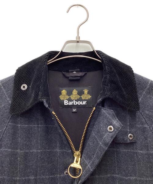 Barbour（バブアー）Barbour (バブアー) ウールビデイルジャケット グレー×ブラック サイズ:SIZE 34の古着・服飾アイテム