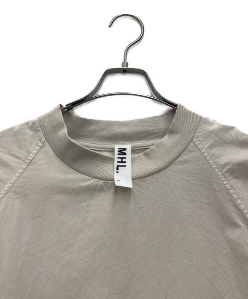 MHL（エムエイチエル）MHL (エムエイチエル) ドライコットンTシャツ ベージュ サイズ:SIZE Lの古着・服飾アイテム